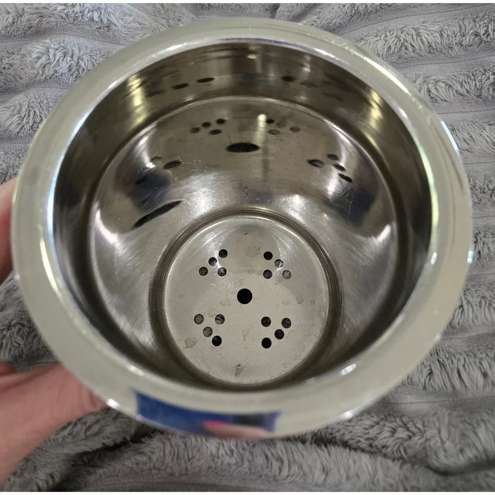 Stainless Steel Utensil Holder Caddy with Ball Feet and Drainage Holes Silver